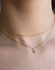 Gold Initial Personalized Necklace