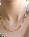 Thick Gold Chain Necklace, Gold Layering Necklace, Bold Chain Necklace