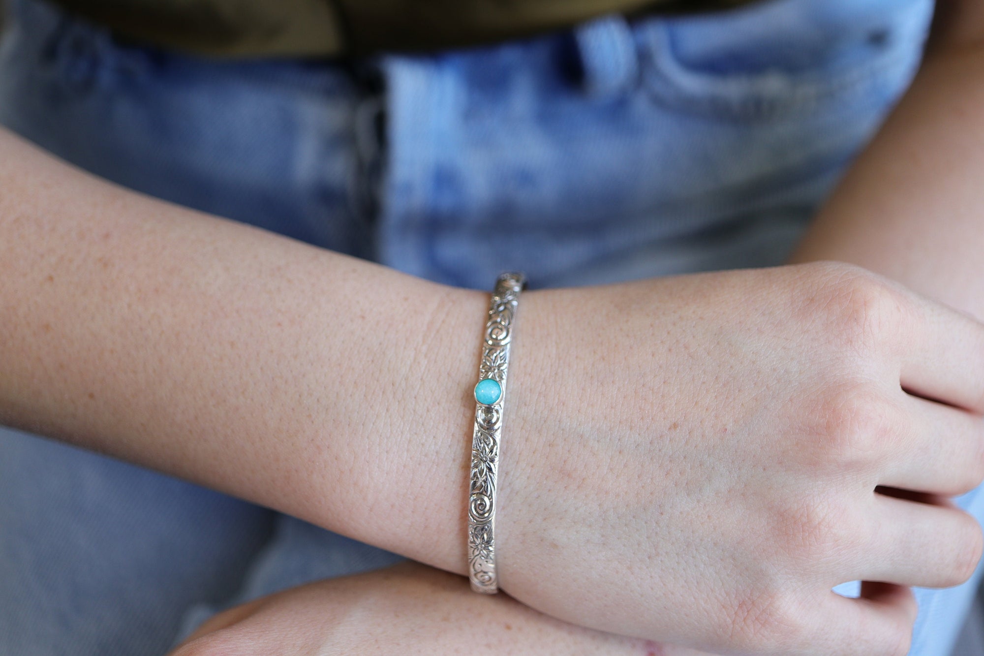 Amazonite Cuff Bracelet