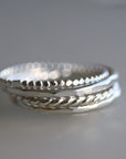 Stack Ring Set of Five or Four