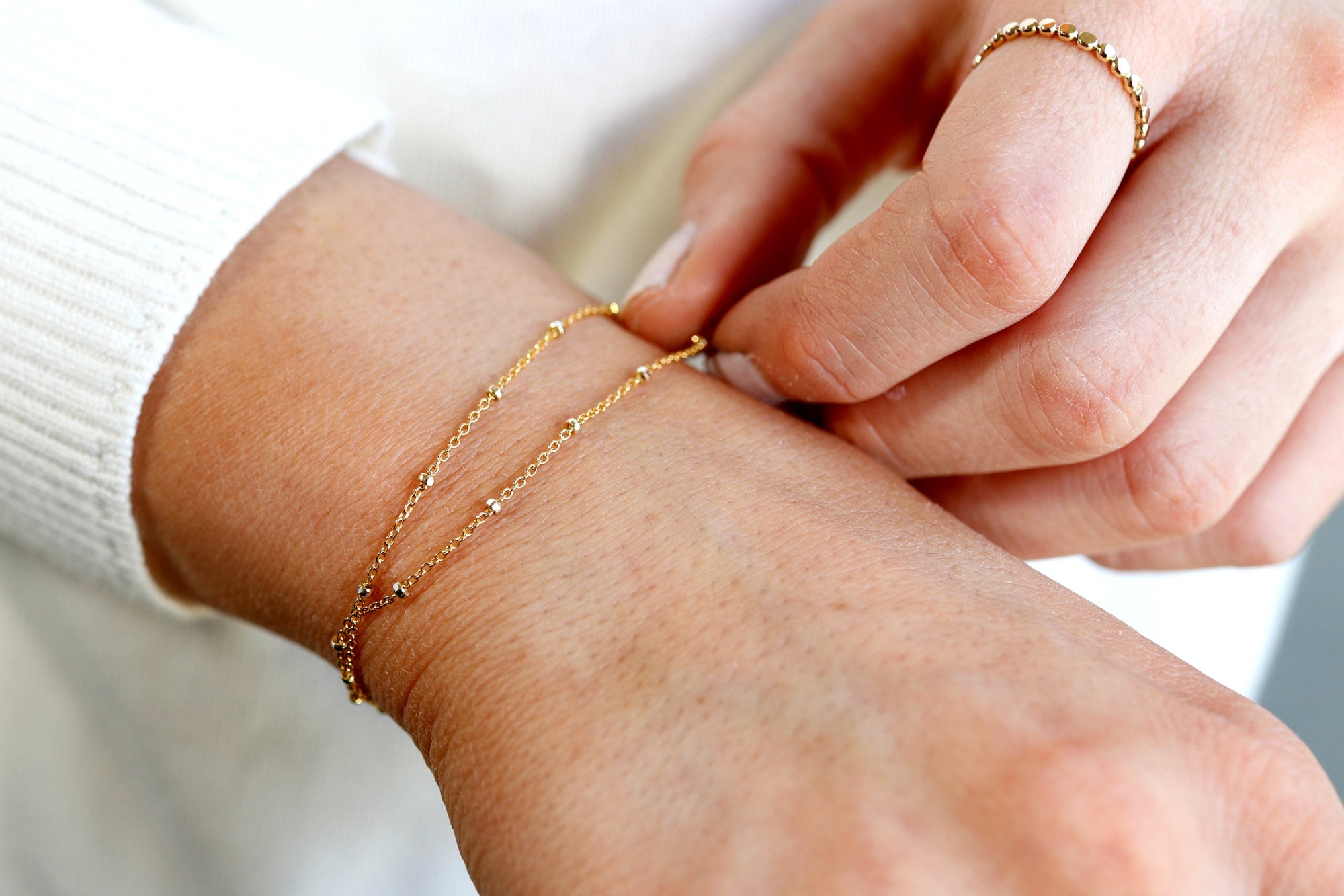 Satellite Chain Bracelet Gold Filled