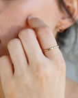 Gold Filled Beaded Stackable Ring