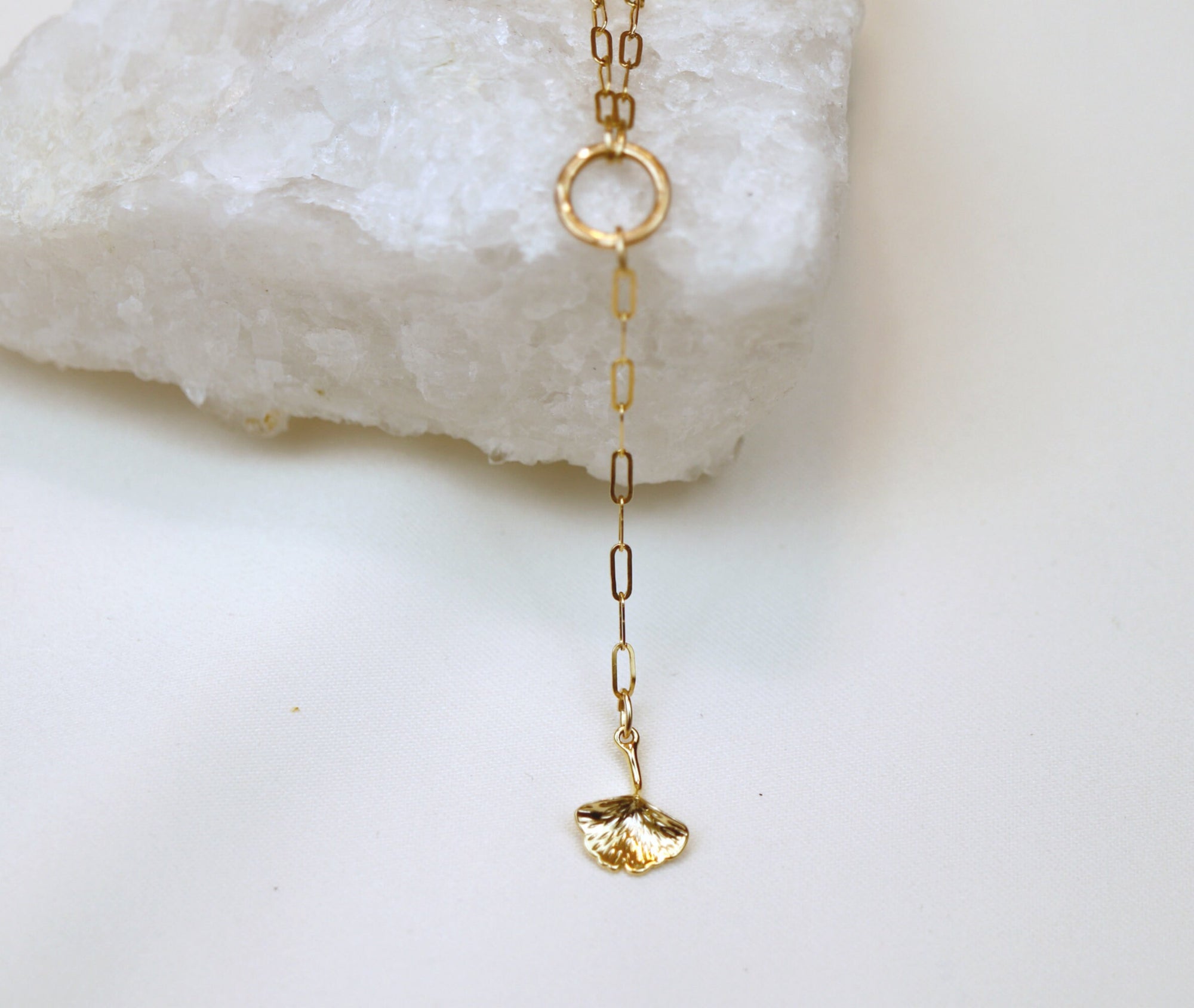 Gold Filled Lotus Necklace