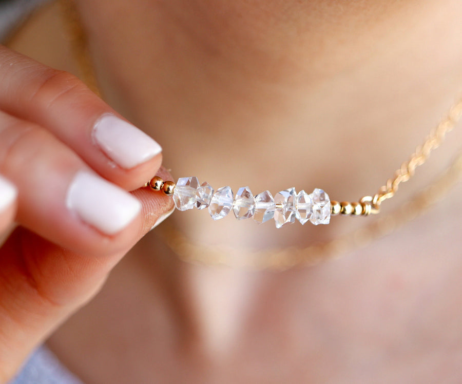 Triple Herkimer Diamond Necklace – Kyoko Honda New York