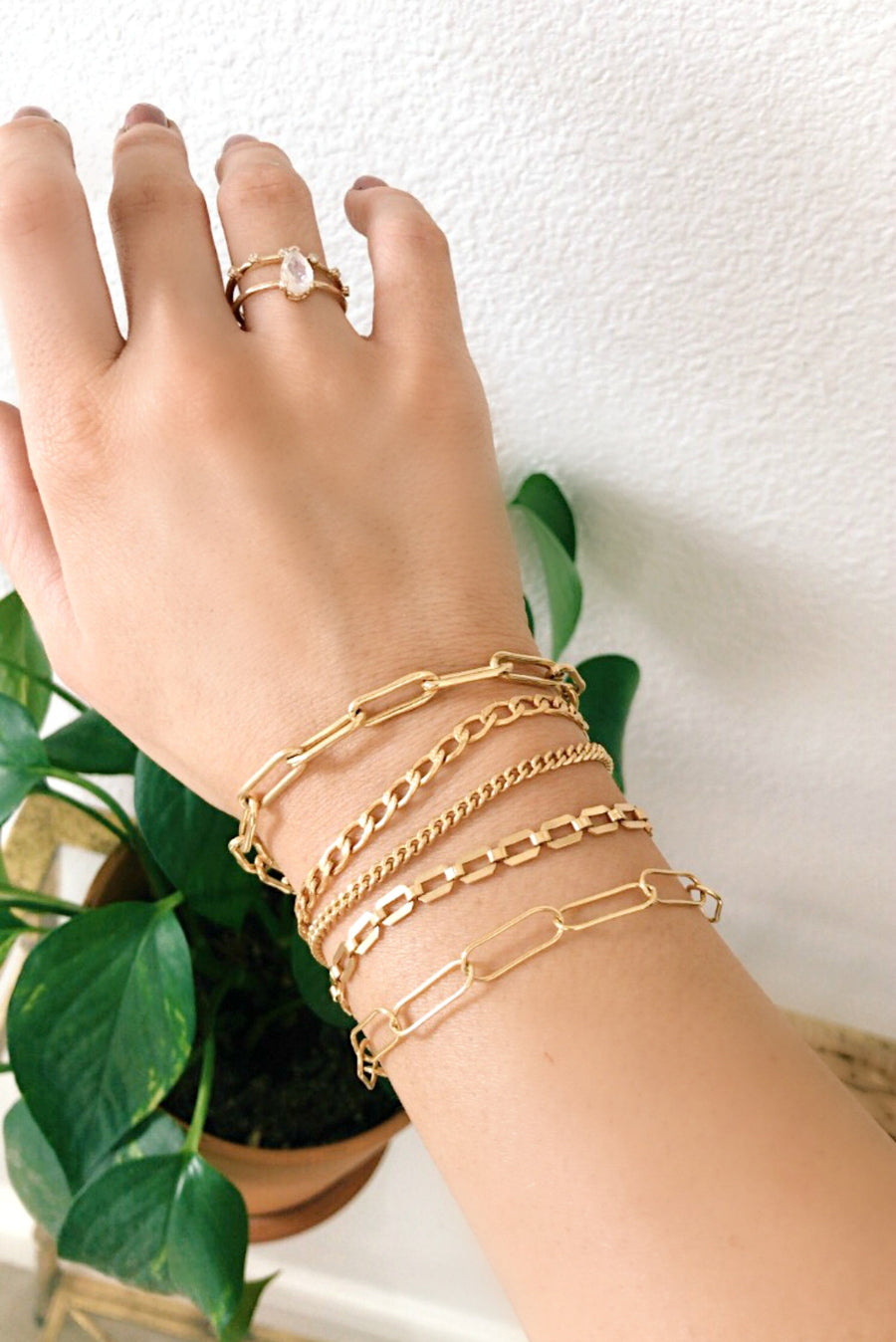 Big Bold Gold Chain Bracelets