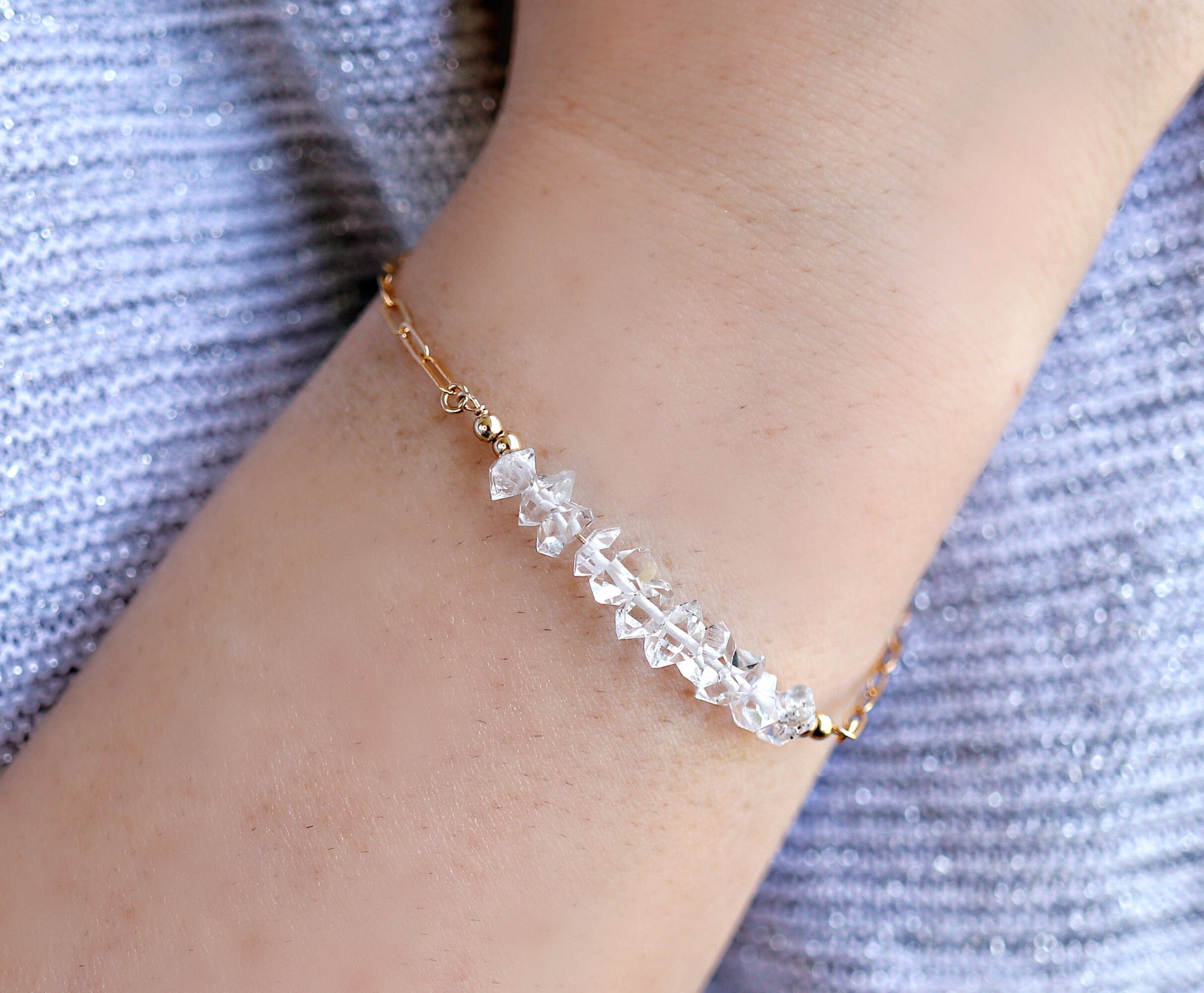 Herkimer Diamond Bracelet