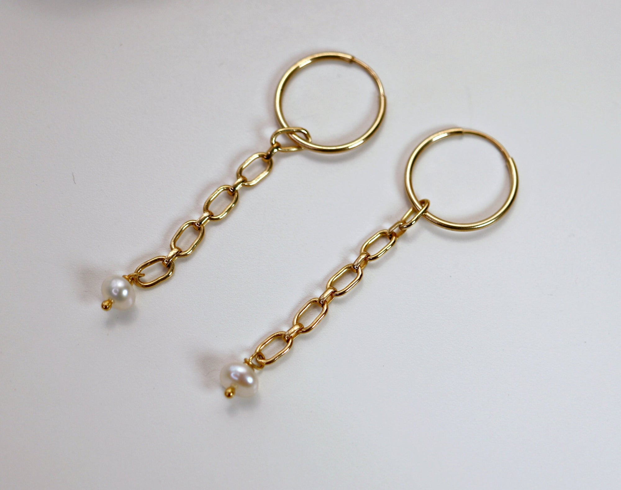 Pearl Chain Earrings