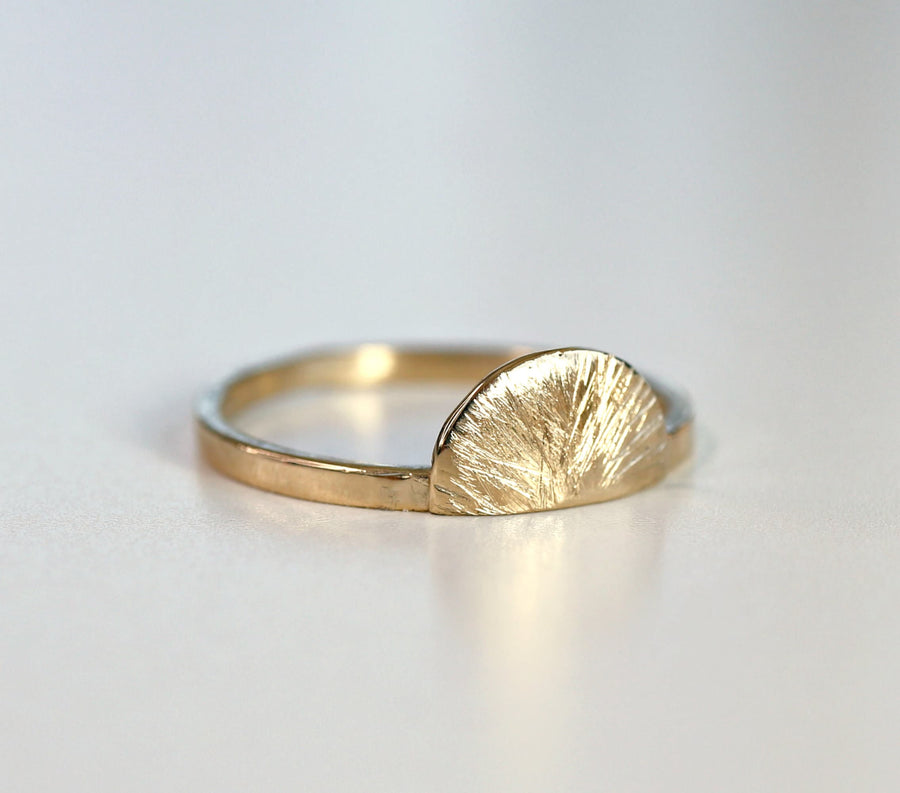 14k Gold Sun Ring