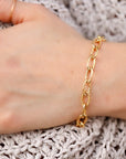 Gold Filled Chain Bracelet, Chunky Chain Bracelet