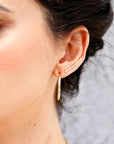 Thick Gold Hoop Earrings