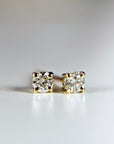 14k Gold Diamond Stud Earrings, 0.25 ct Diamond Earrings Solid Gold