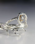 Salt and Pepper Diamond Twig Ring
