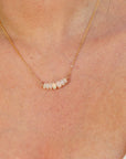 Genuine Welo Opal Bar Necklace
