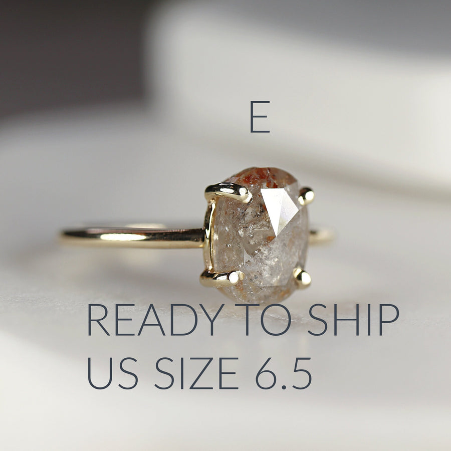 Made to order Custom Salt and Pepper Diamond Ring, Handmade Unique Black Diamond Ring, Custom Engagement Ring, Rustic Diamond Wedding Ring