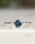 London Blue Topaz Ring, December Birthstone Jewelry