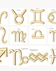Zodiac Bracelet 14k Solid Gold, Personalized Jewelry, Zodiac Necklace, Minimalist Astrology Jewelry, Star Sign Bracelet, Zodiac Jewelry