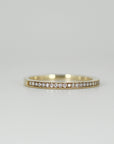 14k Yellow Gold Half Eternity Stackable Ring