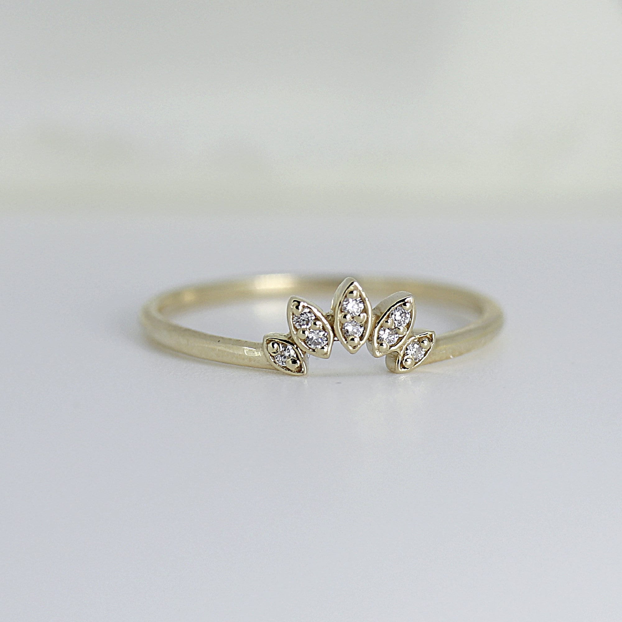 Diamond Curve Band Ring