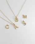 Alphabet Necklace, Gold Initial Necklace 14k Gold