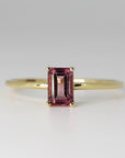 14k Rose Gold Pink Tourmaline Ring, Pink Tourmaline Engagement Ring, 14k Rose Gold Tourmaline Ring, Art Deco Engagement Ring, Gift For Her