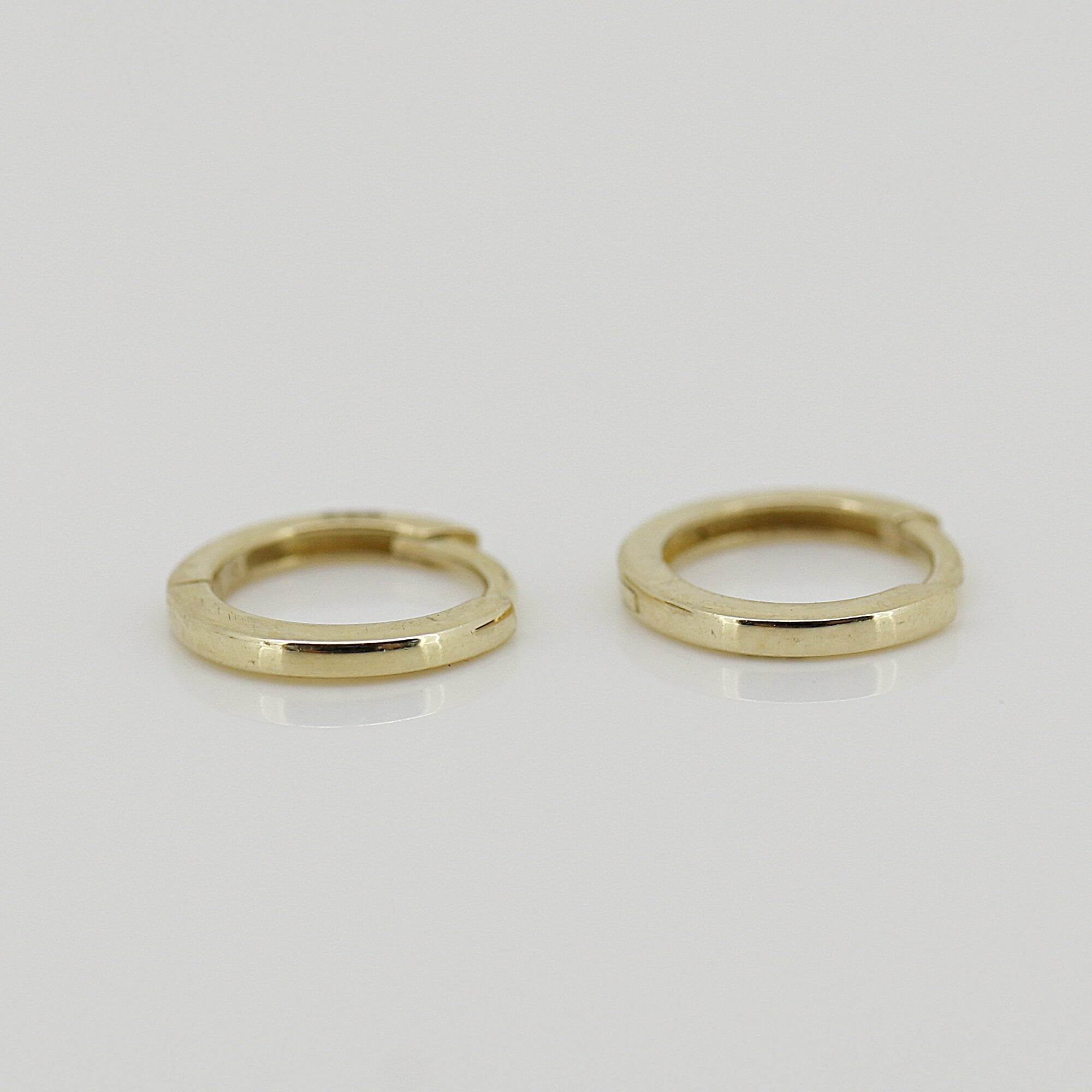 14k Solid Gold Huggie Mini Hoops