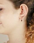 Marquise Diamond Stud Earrings, 0.14 ct VS Diamond Earrings 14k Solid Gold