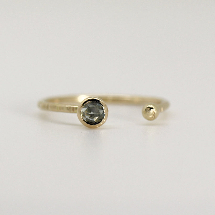 14k Gold Montana Sapphire Ring, September Birthday