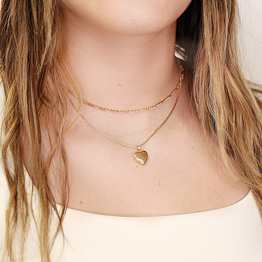 14k Gold Filled Heart Locket Necklace, Memorial Locket Necklace