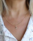 Gold Layering Star Necklace, Gold Filled Star Charm