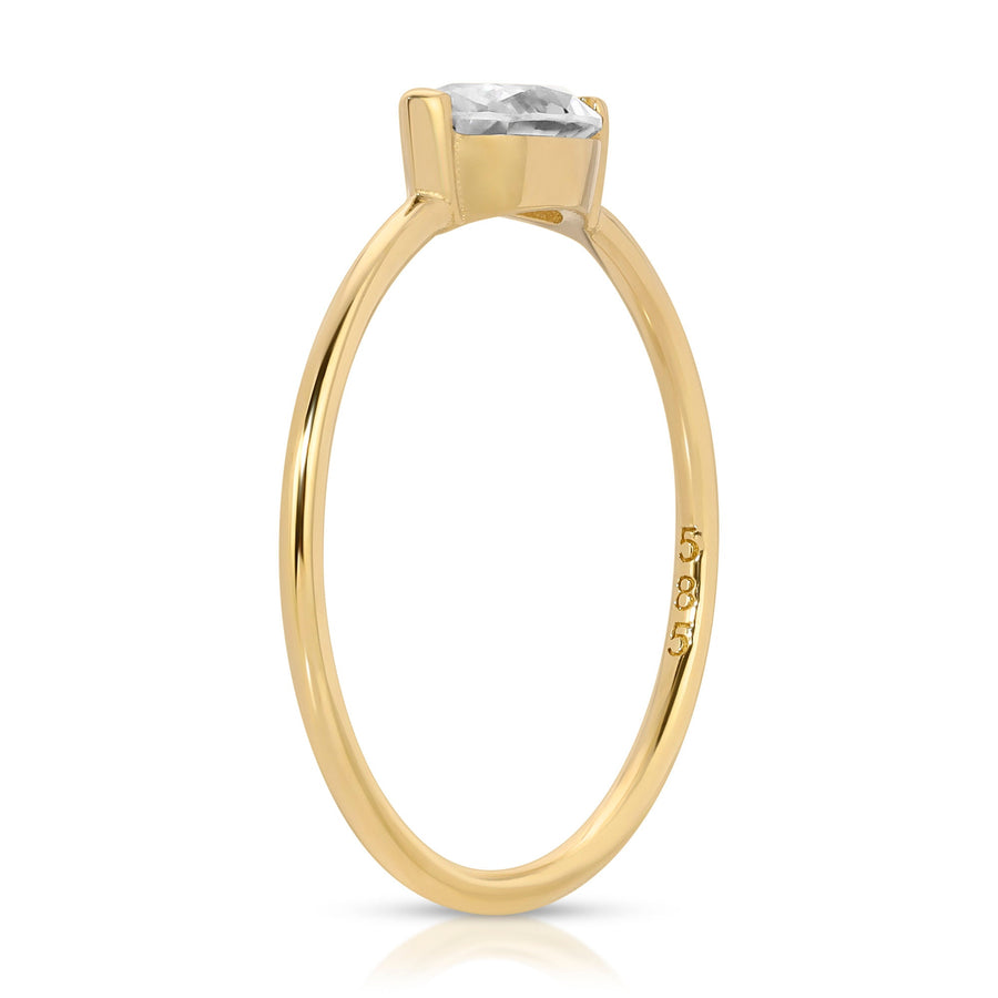 Marquise Moissanite Ring 14k Gold