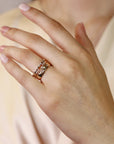 Diamond Starburst Eternity Wedding Band 14k Gold, Star Setting Diamond Wedding Ring, Anniversary Gift, Thick Gold Wedding Band,