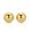 3MM, 4MM Round Ball Stud Earrings 14k Solid Gold Stud Earrings, Tiny Stud Earrings, Gold Sphere Earrings, Geometric Stud Earrings